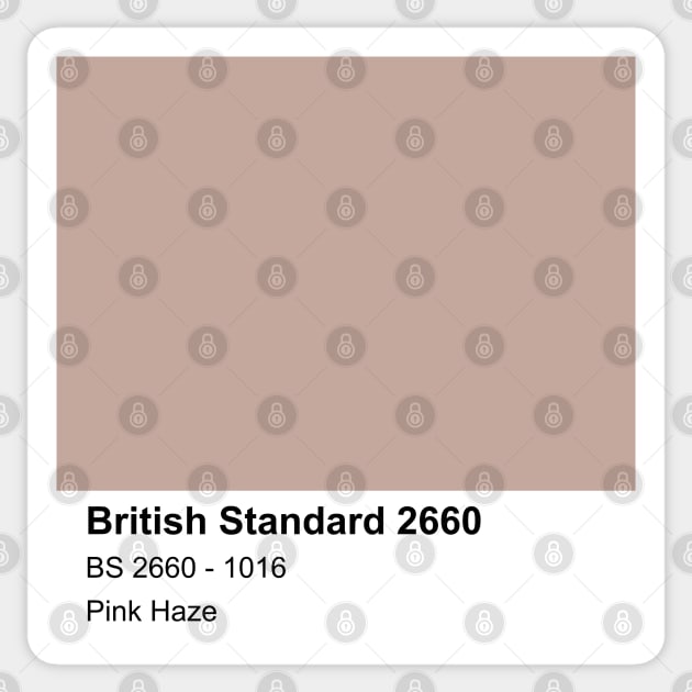 Pink Haze Pastel British Standard 1016 Colour Swatch Sticker by mwcannon